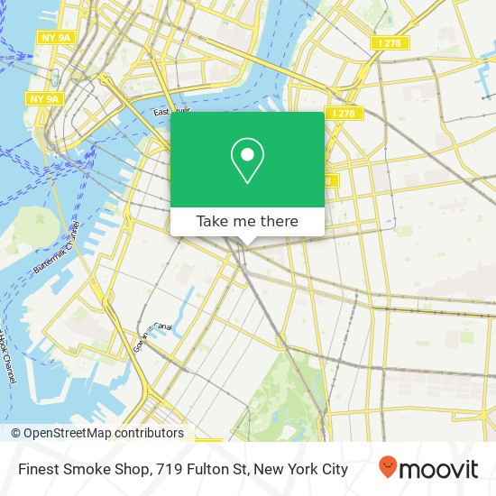 Mapa de Finest Smoke Shop, 719 Fulton St