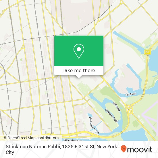 Mapa de Strickman Norman Rabbi, 1825 E 31st St