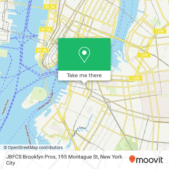 Mapa de JBFCS Brooklyn Pros, 195 Montague St
