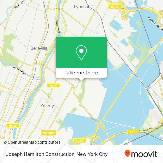 Joseph Hamilton Construction map