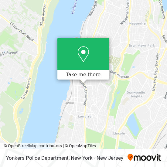 Mapa de Yonkers Police Department