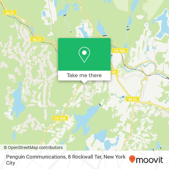 Penguin Communications, 8 Rockwall Ter map