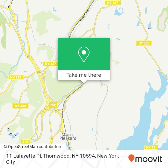 Mapa de 11 Lafayette Pl, Thornwood, NY 10594