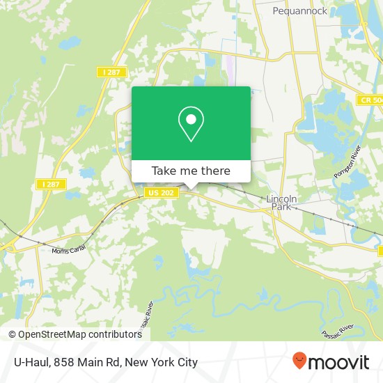 U-Haul, 858 Main Rd map