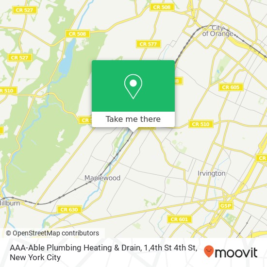 Mapa de AAA-Able Plumbing Heating & Drain, 1,4th St 4th St