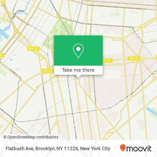 Mapa de Flatbush Ave, Brooklyn, NY 11226