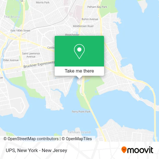UPS map