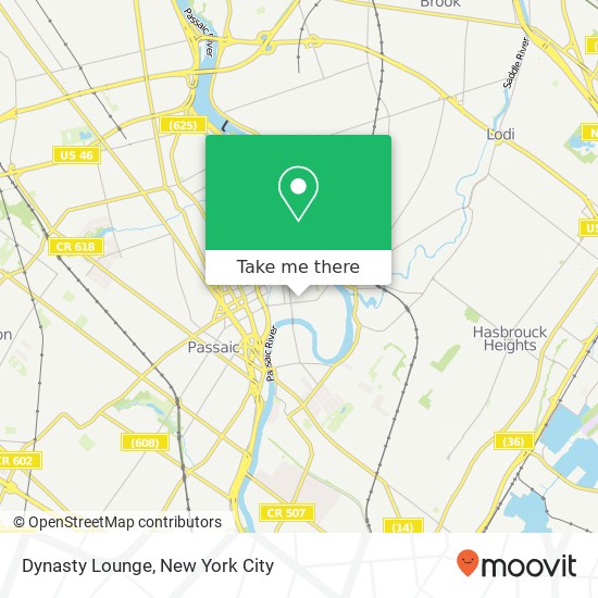 Dynasty Lounge map