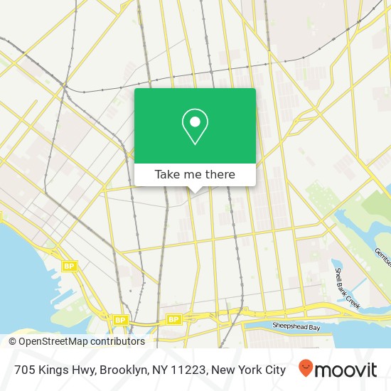 705 Kings Hwy, Brooklyn, NY 11223 map