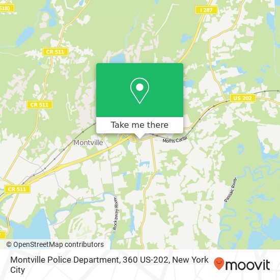 Montville Police Department, 360 US-202 map