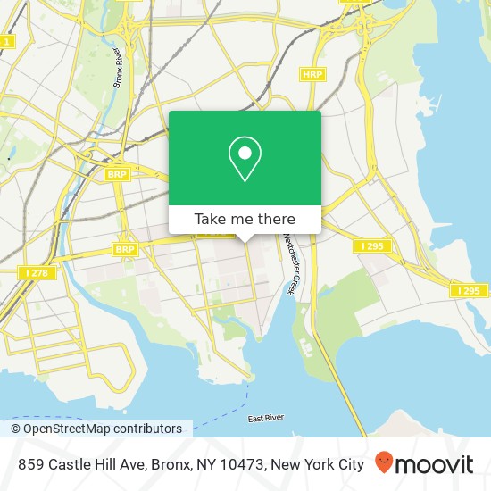859 Castle Hill Ave, Bronx, NY 10473 map