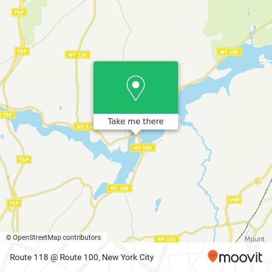 Route 118 @ Route 100 map