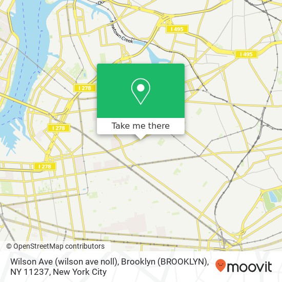 Wilson Ave (wilson ave noll), Brooklyn (BROOKLYN), NY 11237 map