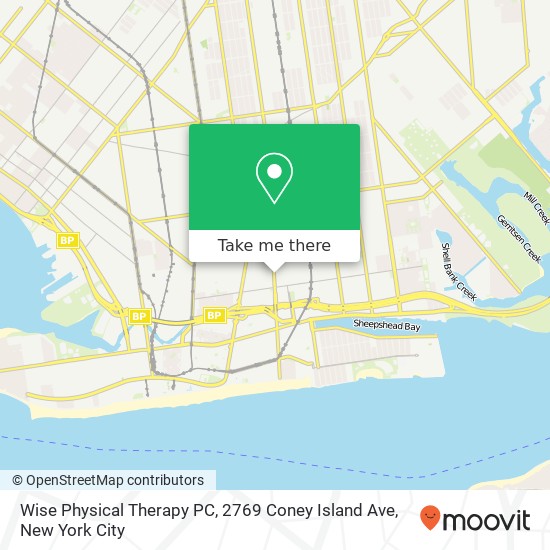Mapa de Wise Physical Therapy PC, 2769 Coney Island Ave