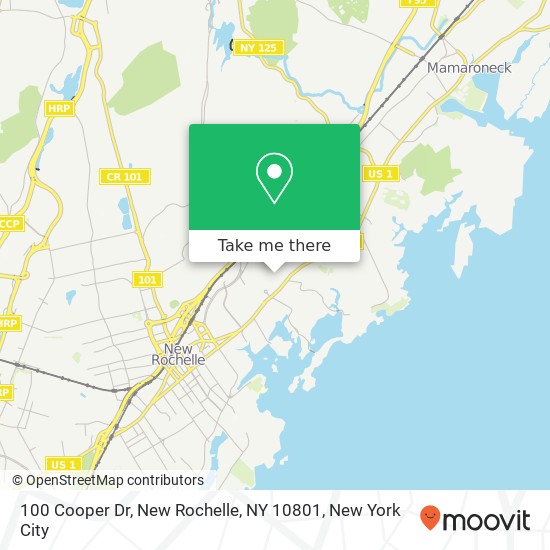 100 Cooper Dr, New Rochelle, NY 10801 map