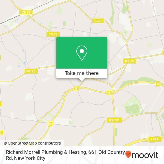 Mapa de Richard Morrell Plumbing & Heating, 661 Old Country Rd