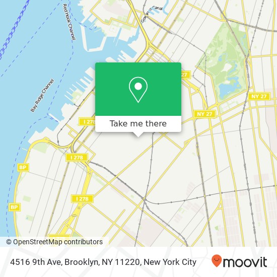 Mapa de 4516 9th Ave, Brooklyn, NY 11220