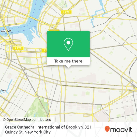 Grace Cathedral International of Brooklyn, 321 Quincy St map