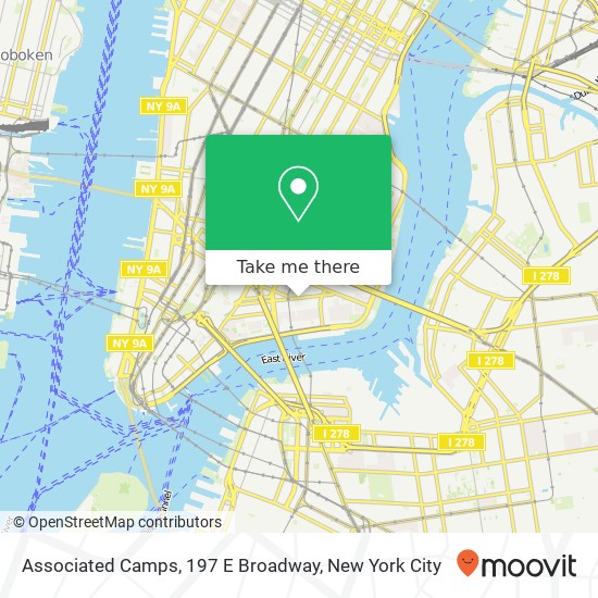 Associated Camps, 197 E Broadway map