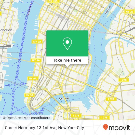 Career Harmony, 13 1st Ave map