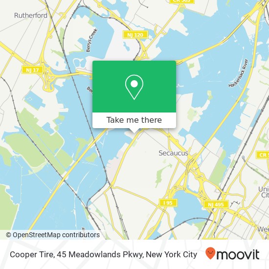 Cooper Tire, 45 Meadowlands Pkwy map