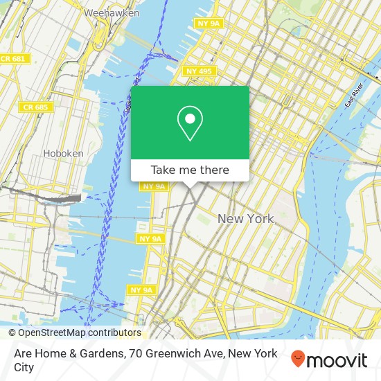 Are Home & Gardens, 70 Greenwich Ave map