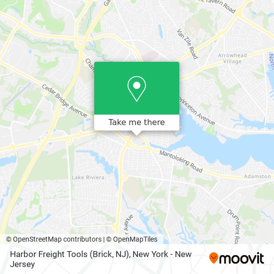 Harbor Freight Tools (Brick, NJ) map
