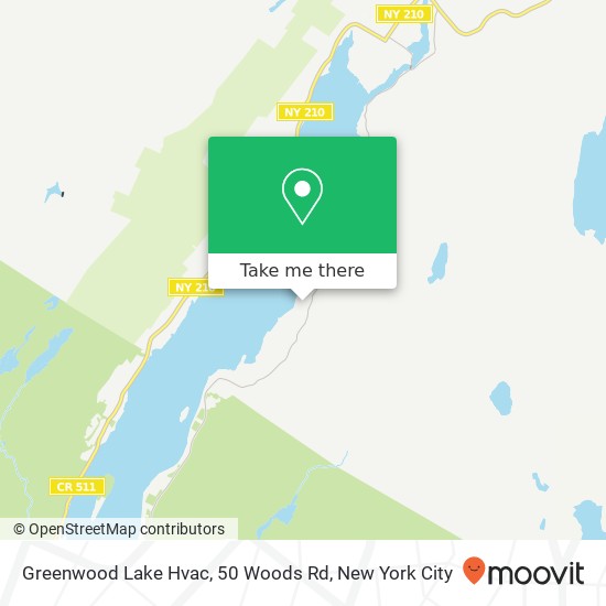 Mapa de Greenwood Lake Hvac, 50 Woods Rd