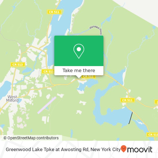 Greenwood Lake Tpke at Awosting Rd map