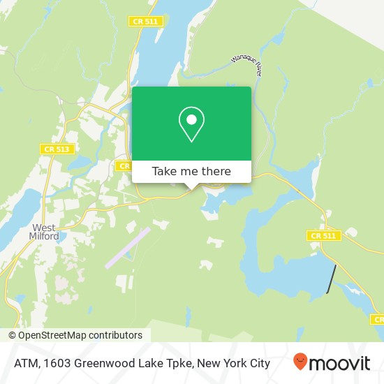 Mapa de ATM, 1603 Greenwood Lake Tpke