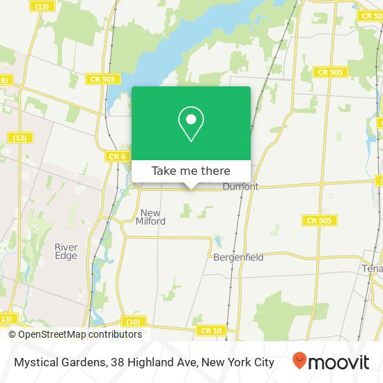 Mystical Gardens, 38 Highland Ave map