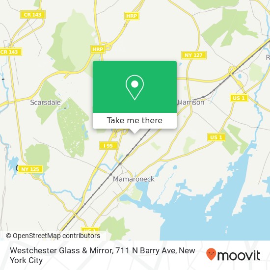 Mapa de Westchester Glass & Mirror, 711 N Barry Ave