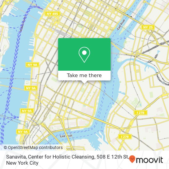 Sanavita, Center for Holistic Cleansing, 508 E 12th St map