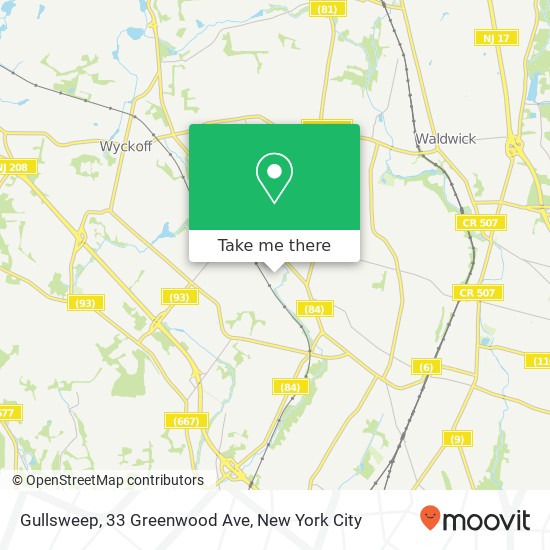 Mapa de Gullsweep, 33 Greenwood Ave