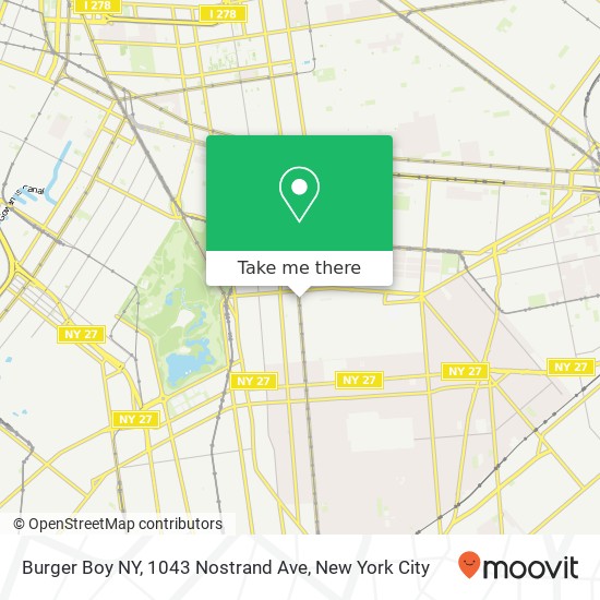 Burger Boy NY, 1043 Nostrand Ave map