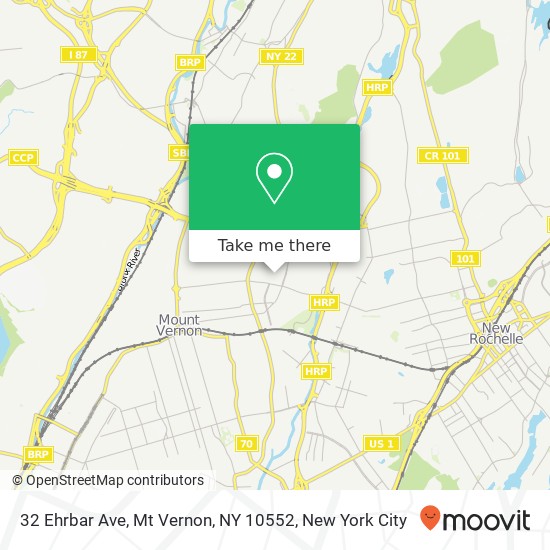 32 Ehrbar Ave, Mt Vernon, NY 10552 map