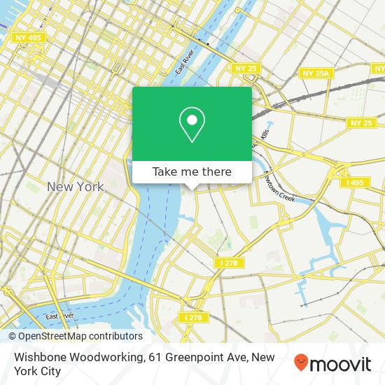 Wishbone Woodworking, 61 Greenpoint Ave map