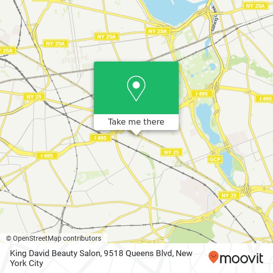 King David Beauty Salon, 9518 Queens Blvd map