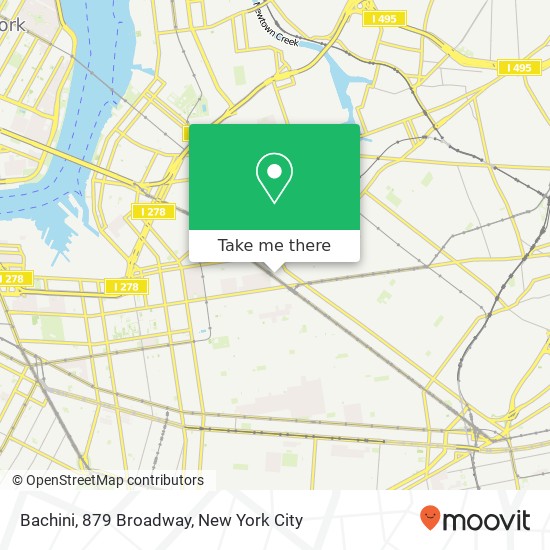 Mapa de Bachini, 879 Broadway