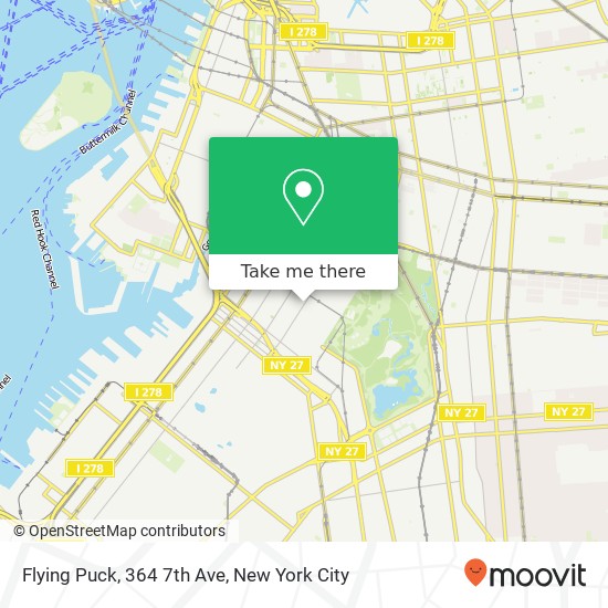 Flying Puck, 364 7th Ave map