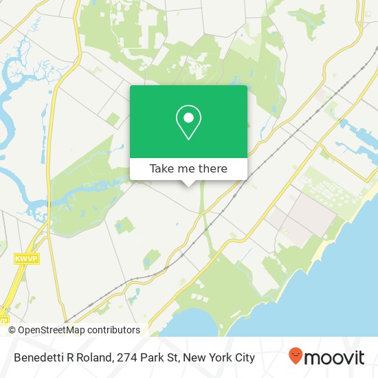 Benedetti R Roland, 274 Park St map
