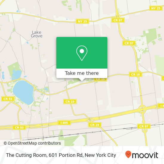 The Cutting Room, 601 Portion Rd map