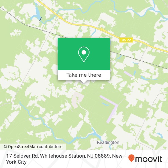 Mapa de 17 Selover Rd, Whitehouse Station, NJ 08889