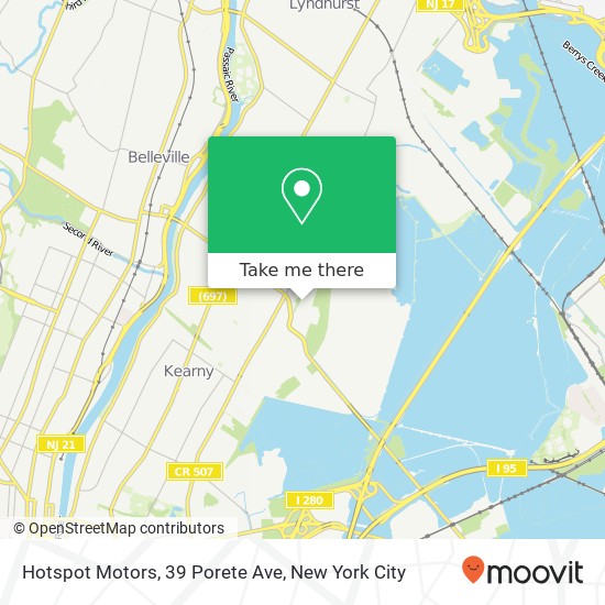 Hotspot Motors, 39 Porete Ave map