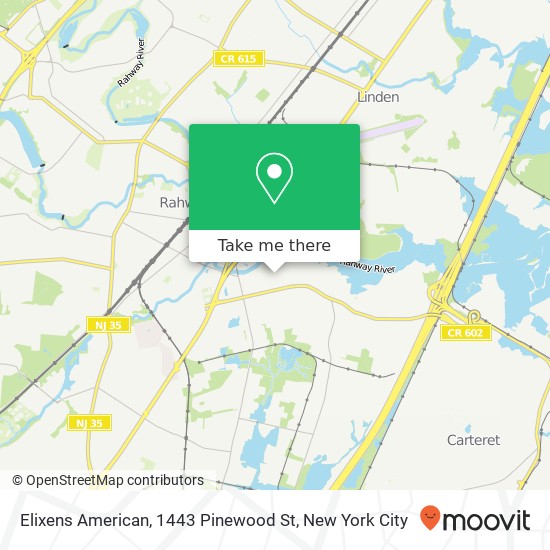 Mapa de Elixens American, 1443 Pinewood St