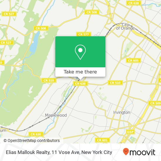 Mapa de Elias Mallouk Realty, 11 Vose Ave