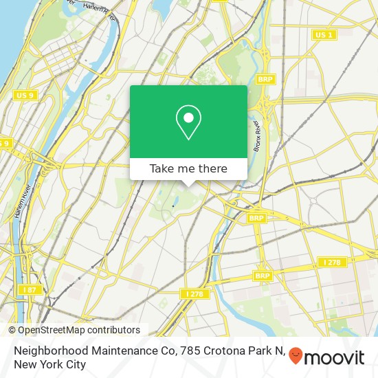 Mapa de Neighborhood Maintenance Co, 785 Crotona Park N