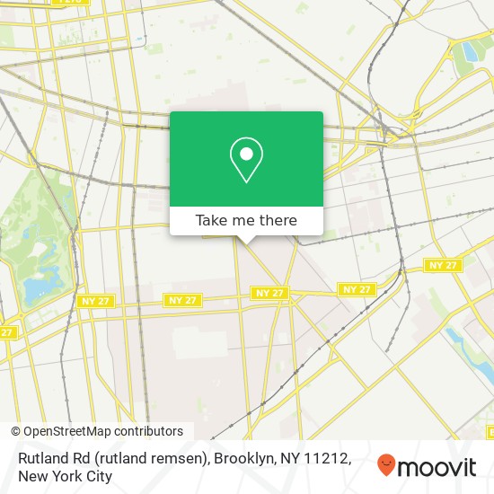 Rutland Rd (rutland remsen), Brooklyn, NY 11212 map