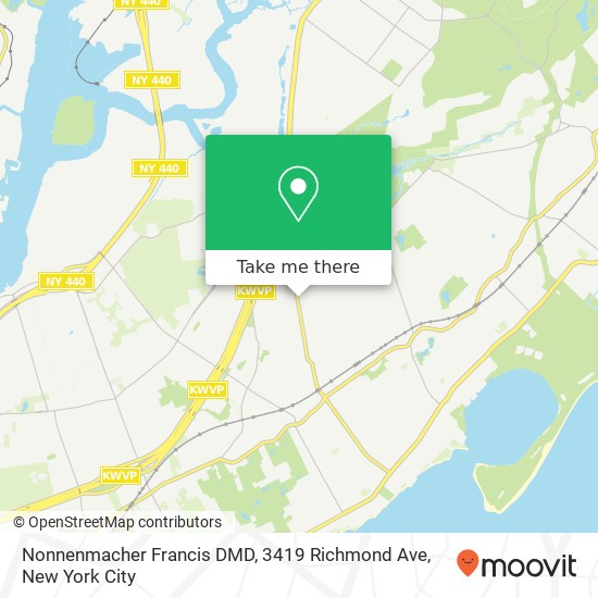 Mapa de Nonnenmacher Francis DMD, 3419 Richmond Ave