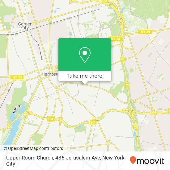 Mapa de Upper Room Church, 436 Jerusalem Ave